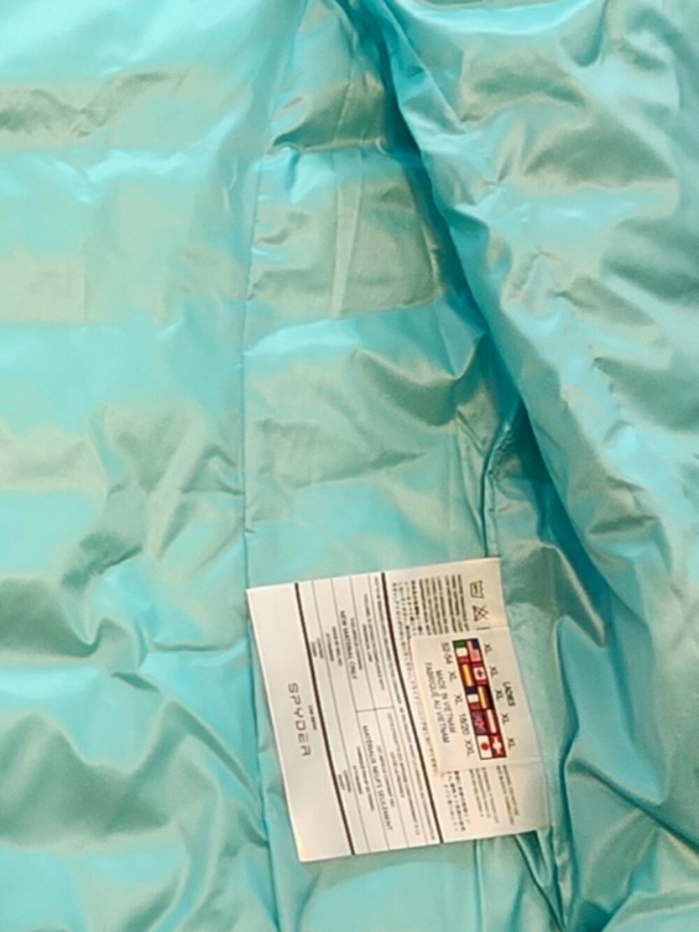 Spyder down vest - seafoam blue - NWT - Picture 2 of 5